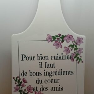 Dessous de plat carré "Pour bien cuisiner"