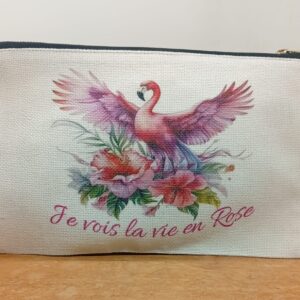 Petite pochette "La vie en rose"