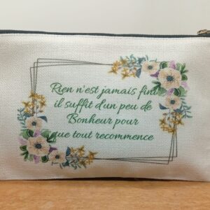 Petite pochette "Bonheur"