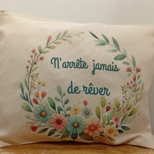 Grande pochette "N'arrête jamais de rêver"