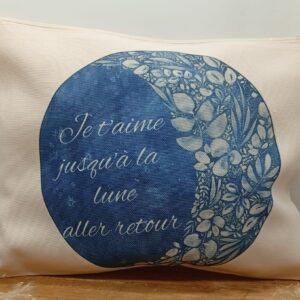 Grande pochette "Je t'aime jusqu'à la lune"