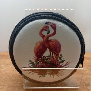 Porte-monnaie "Duo Flamant rose"