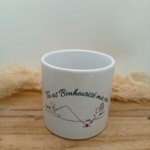Tasse "Tu as bonheurisé ma vie"