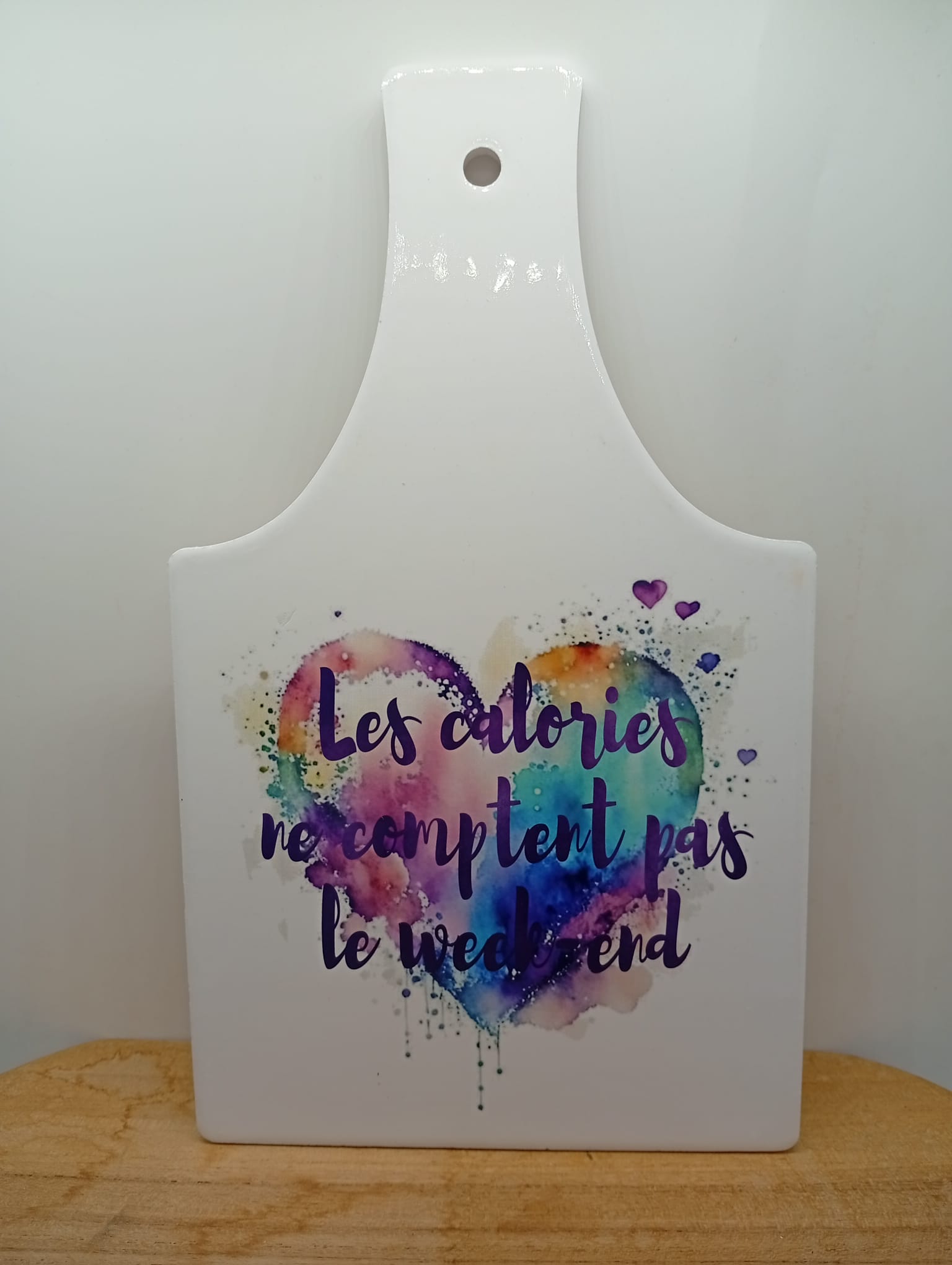 Dessous de plat carré "Les calories"