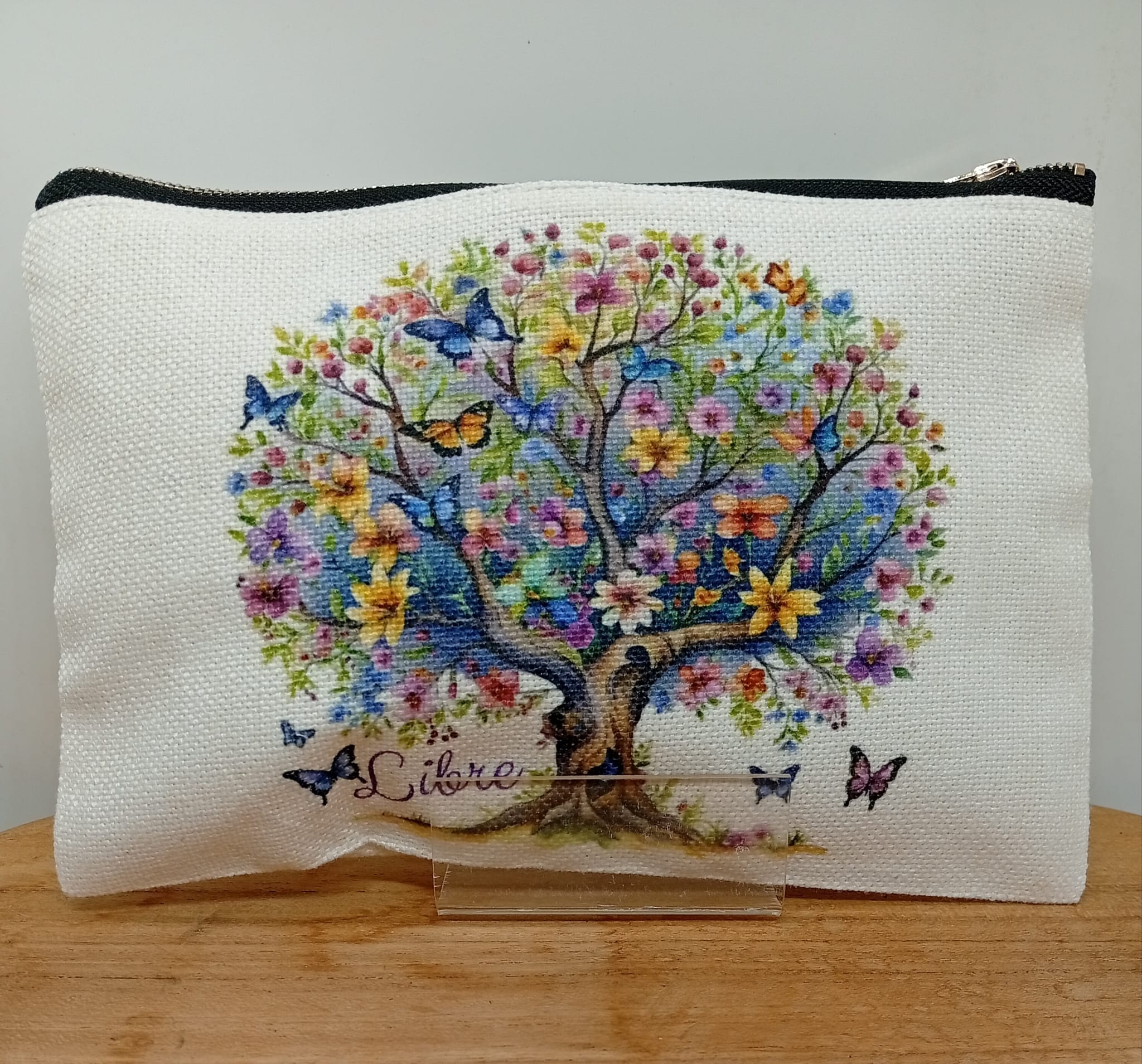 Petite pochette "Arbre de vie papillon"
