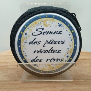 Porte-monnaie "Semez des pièces, récoltez des rêves"